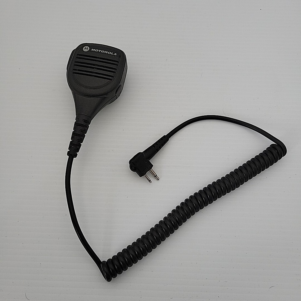 Motorola PMMN4013A Remote Speaker Microphone RX Jack 2 Pin Black